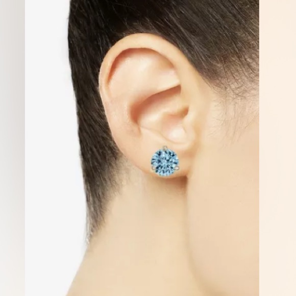 ✨Host Pick✨ NWT Kate Spade ♠️ Rise And Shine Stud Earrings in Aquamarine / Blue - Picture 8 of 10